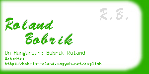 roland bobrik business card